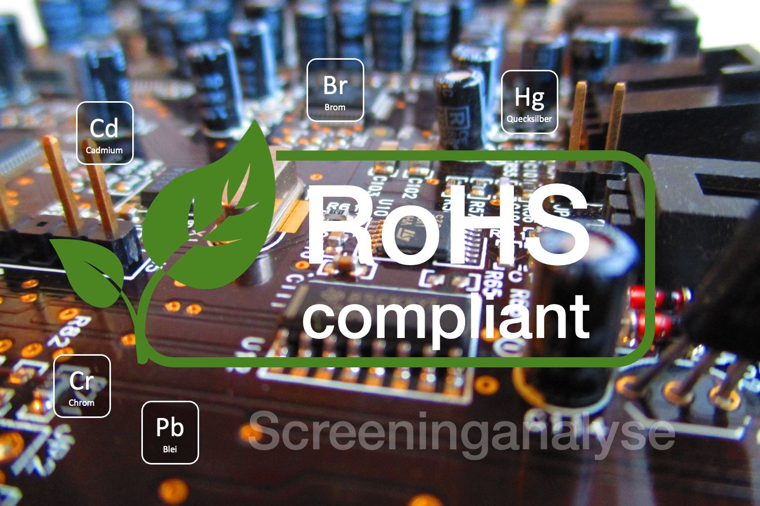 RoHSScreeningAnalyse Analytik komplexer ElektronikProdukte